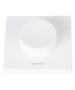 GloboStar® 71443 K1 Mi-BOXER Ασύρματο Επιτοίχιο Χειριστήριο Dimmer RF 2.4Ghz για όλα τα Μονόχρωμα Mi-BOXER Controller DC 3V 1 x CR2032 - IP20 Λευκό Μ8.5 x Π8.5 x Υ2.5cm - 5 Years Warranty 14 71443 4