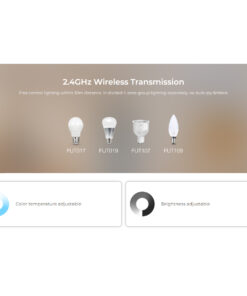 GloboStar® 71444 K1-B Mi-BOXER Ασύρματο Επιτοίχιο Χειριστήριο Dimmer RF 2.4Ghz για όλα τα Μονόχρωμα Mi-BOXER Controller DC 3V 1 x CR2032 - IP20 Μαύρο Μ8.5 x Π8.5 x Υ2.5cm - 5 Years Warranty 25 71444 13