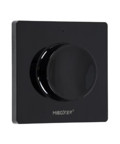 GloboStar® GloboStar® 71444 K1-B Mi-BOXER Ασύρματο Επιτοίχιο Χειριστήριο Dimmer RF 2.4Ghz για όλα τα Μονόχρωμα Mi-BOXER Controller DC 3V 1 x CR2032 - IP20 Μαύρο Μ8.5 x Π8.5 x Υ2.5cm - 5 Years Warranty