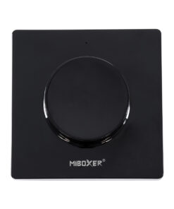 Alternative view of GloboStar® 71444 K1-B Mi-BOXER Ασύρματο Επιτοίχιο Χειριστήριο Dimmer RF 2.4Ghz για όλα τα Μονόχρωμα Mi-BOXER Controller DC 3V 1 x CR2032 - IP20 Μαύρο Μ8.5 x Π8.5 x Υ2.5cm - 5 Years Warranty