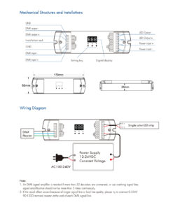 GloboStar® 71446 D1-L SKYDANCE DC DMX & RDM Dimmer High Speed Controller / Decoder 1 Καναλιού DC 12-24V 1 x 15.5A 360W - Max 15.5A 360W - IP20 Μ17 x Π5 x Υ2.5cm - 5 Years Warranty 17 71446 9