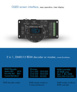 GloboStar® 71448 D5 SKYDANCE DC DMX & RDM Dimmer High Speed Controller / Decoder 5 Καναλιών DC 12-24V 5 x 6A 144W - Max 30A 864W - IP20 Μ17 x Π8 x Υ4cm - 5 Years Warranty 17 71448 8