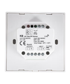 GloboStar® 71456 KS SKYDANCE AC Smart RF 2.4Ghz & Ροοστάτη Triac Dimming AC100-240V σε AC100-240V 1 x 1.5A 360W - Max 1.5A 360W - IP20 - Λευκό Σώμα - Μ8.5 x Π8.5 x Υ5.2cm - 5 Years Warranty 15 71456 6