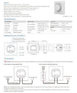 GloboStar® 71456 KS SKYDANCE AC Smart RF 2.4Ghz & Ροοστάτη Triac Dimming AC100-240V σε AC100-240V 1 x 1.5A 360W - Max 1.5A 360W - IP20 - Λευκό Σώμα - Μ8.5 x Π8.5 x Υ5.2cm - 5 Years Warranty 18 71456 9