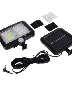 GloboStar® 71459 Αυτόνομος Ηλιακός Προβολέας LED SMD 10W 260lm με Ενσωματωμένη Μπαταρία 1200mAh - Φωτοβολταϊκό Πάνελ με Αισθητήρα Ημέρας-Νύχτας - PIR Αισθητήρα Κίνησης Αδιάβροχο IP65 Ψυχρό Λευκό 6000K 16 71459 8