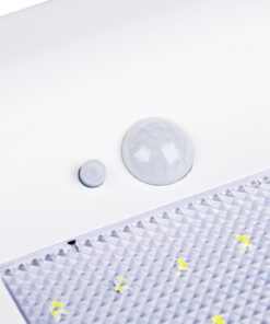 GloboStar® 71467 Αυτόνομο Ηλιακό Φωτιστικό Τοίχου Λευκό LED SMD 4W 550lm με Ενσωματωμένη Μπαταρία 2200mAh - Φωτοβολταϊκό Πάνελ - Βάση Στήριξης - Αισθητήρα Ημέρας-Νύχτας PIR Αισθητήρα Κίνησης Αδιάβροχο IP65 Ψυχρό Λευκό 6000K 12 71467 5