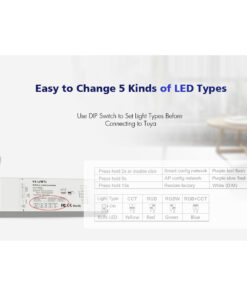 GLOBOSTAR® SKYDANCE-V5-L(WT) 71470 DC WiFi & RF 2.4Ghz & Push Dimmer / Controller με 5 x 6A 288W Κανάλια DC 12-48V 30A 1440W Max IP20 - WiFI & RF 2.4Ghz & Push Dimming - Μ18 x Π5.7 x Υ2.8cm - 5 Χρόνια Εγγύηση 38 71470 14