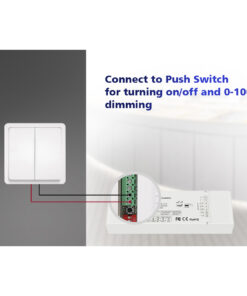 GLOBOSTAR® SKYDANCE-V5-L(WT) 71470 DC WiFi & RF 2.4Ghz & Push Dimmer / Controller με 5 x 6A 288W Κανάλια DC 12-48V 30A 1440W Max IP20 - WiFI & RF 2.4Ghz & Push Dimming - Μ18 x Π5.7 x Υ2.8cm - 5 Χρόνια Εγγύηση 48 71470 24