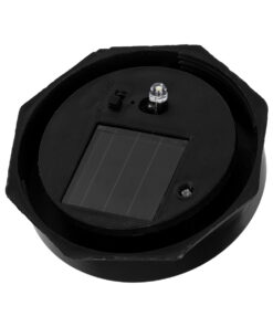 GloboStar® 71471 Αυτόνομο Ηλιακό Φωτιστικό LED SMD 1W 95lm με Ενσωματωμένη Μπαταρία 300mAh - Φωτοβολταϊκό Πάνελ με Αισθητήρα Ημέρας-Νύχτας Αδιάβροχο IP65 Φανάρι Κήπου Στρογγυλό Θερμό Λευκό 3000K 9 71471 3