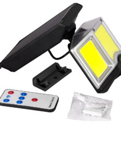 GloboStar® 71482 Αυτόνομος Ηλιακός Προβολέας LED COB 20W 1500lm με Ενσωματωμένη Μπαταρία 2400mAh - Φωτοβολταϊκό Πάνελ με Αισθητήρα Ημέρας-Νύχτας - PIR Αισθητήρα Κίνησης και Ασύρματο Χειριστήριο IR Αδιάβροχο IP65 Ψυχρό Λευκό 6000K 16 71482 8