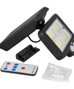 GloboStar® 71483 Αυτόνομος Ηλιακός Προβολέας LED SMD 20W 1500lm με Ενσωματωμένη Μπαταρία 2400mAh - Φωτοβολταϊκό Πάνελ με Αισθητήρα Ημέρας-Νύχτας - PIR Αισθητήρα Κίνησης και Ασύρματο Χειριστήριο IR Αδιάβροχο IP65 Ψυχρό Λευκό 6000K 16 71483 8