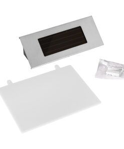 GloboStar® 71485 Αυτόνομο Ηλιακό Φωτιστικό LED SMD 1W 40lm με Ενσωματωμένη Μπαταρία 600mAh - Φωτοβολταϊκό Πάνελ με Αισθητήρα Ημέρας-Νύχτας για Αρίθμηση Διεύθυνσης Δρόμου Αδιάβροχο IP65 Ψυχρό Λευκό 6000K 21 71485 10