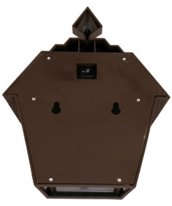 GloboStar® 71493 Αυτόνομο Ηλιακό Φωτιστικό Τοίχου Καφέ LED SMD 1W 40lm με Ενσωματωμένη Μπαταρία 600mAh - Φωτοβολταϊκό Πάνελ με Αισθητήρα Ημέρας-Νύχτας IP65 Ψυχρό Λευκό 6000K 12 71493 6