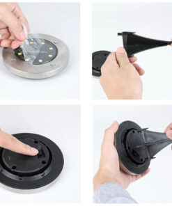 GloboStar® 71503 Αυτόνομο Ηλιακό Φωτιστικό Κήπου LED SMD 3W 170lm με Ενσωματωμένη Μπαταρία 600mAh - Φωτοβολταϊκό Πάνελ με Αισθητήρα Ημέρας-Νύχτας Αδιάβροχο IP65 Θερμό Λευκό 3000K 23 71503 8