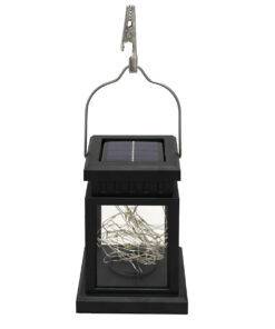 Alternative view of GLOBOSTAR® LANTERNIA 71505 Διακοσμητικό Φαναράκι LED 1W 50lm 180° DC 5V με Φωτοβολταϊκό Panel 5V 0.1W & Επαναφορτιζόμενη Μπαταρία Li-ion 3.2V 120mAh Αδιάβροχο IP65 Θερμό Λευκό 2700K - Μ9 x Π9 x Υ12.5cm - 1 Χρόνο Εγγύηση