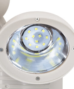 GloboStar® 71508 Λευκό Αυτόνομο Ηλιακό Φωτιστικό LED SMD 10W 150lm με Ενσωματωμένη Μπαταρία 1200mAh - Φωτοβολταϊκό Πάνελ με Αισθητήρα Ημέρας-Νύχτας και PIR Αισθητήρα Κίνησης Αδιάβροχο IP54 Ψυχρό Λευκό 6000K 26 71508 9