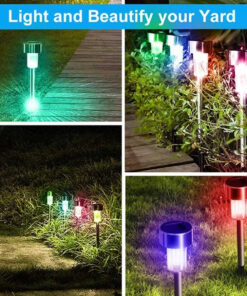 GloboStar® 71522-10 ΣΕΤ 10 Τεμαχίων Αυτόνομα Ηλιακά Φωτιστικά LED SMD 1W 90lm με Ενσωματωμένη Μπαταρία 600mAh - Φωτοβολταϊκό Πάνελ με Αισθητήρα Ημέρας-Νύχτας Αδιάβροχο IP65 Φανάρι Κήπου Στρογγυλό Πολύχρωμο RGB 13 71522 10 5
