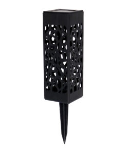 GloboStar® GloboStar® TRIBAL 71526 ΣΕΤ 4 Τεμαχίων Αυτόνομα Ηλιακά Φωτιστικά LED SMD 0.80W/Τεμ. 80lm/Τεμ. με Ενσωματωμένη Μπαταρία 600mAh - Φωτοβολταϊκό Πάνελ με Αισθητήρα Ημέρας-Νύχτας Αδιάβροχο IP65 Φανάρι Κήπου Τετράγωνο Θερμό Λευκό 2700K Μ6 x Π6 x Υ18cm - 1 Χρόνo Εγγύηση