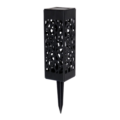 GloboStar® GloboStar® TRIBAL 71526 ΣΕΤ 4 Τεμαχίων Αυτόνομα Ηλιακά Φωτιστικά LED SMD 0.80W/Τεμ. 80lm/Τεμ. με Ενσωματωμένη Μπαταρία 600mAh - Φωτοβολταϊκό Πάνελ με Αισθητήρα Ημέρας-Νύχτας Αδιάβροχο IP65 Φανάρι Κήπου Τετράγωνο Θερμό Λευκό 2700K Μ6 x Π6 x Υ18cm - 1 Χρόνo Εγγύηση