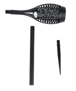 GLOBOSTAR® SOLARDECOR 71527 Διακοσμητικό Φωτιστικό με Βάση Κήπου / Καρφωτό LED 3W 100lm 180° DC 5V με Φωτοβολταϊκό Panel 5V 0.2W & Επαναφορτιζόμενη Μπαταρία Li-ion 3.2V 600mAh Αδιάβροχο IP65 Πορτοκαλί με Εφέ Φλόγας - Μ7 x Π7 x Υ50cm - 2 Χρόνια Εγγύηση 14 71527 6