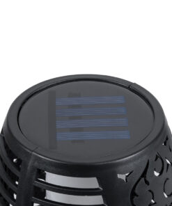 GloboStar® 71528 Αυτόνομο Ηλιακό Φωτιστικό LED SMD 4W 200lm με Ενσωματωμένη Μπαταρία 800mAh - Φωτοβολταϊκό Πάνελ - Αισθητήρα Ημέρας-Νύχτας Φαναράκι Κήπου - Εφέ Φλόγας Διακοσμητικό Αυτόνομο Αδιάβροχο IP65 1500-2000K Φ9.5 x Υ60cm 12 71528 4