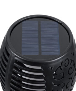GloboStar® 71529 Αυτόνομο Ηλιακό Φωτιστικό LED SMD 5W 250lm με Ενσωματωμένη Μπαταρία 1200mAh - Φωτοβολταϊκό Πάνελ - Αισθητήρα Ημέρας-Νύχτας Φαναράκι Κήπου - Εφέ Φλόγας Διακοσμητικό Αυτόνομο Αδιάβροχο IP65 1500-2000K Φ11 x Υ75cm 12 71529 4