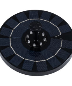 Alternative view of GloboStar® 71531 Ηλιακό Αυτόνομο Φωτοβολταϊκό Διακοσμητικό Συντριβάνι LED 3W με Μέγιστο Ύψος Νερού 30-60cm - 4 Διαφορετικά Μπέκ Ψεκασμού Αδιάβροχο IP68 Θερμό Λευκό 2700K Φ18 x Υ8cm