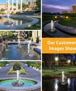 GloboStar® 71532 Ηλιακό Αυτόνομο Φωτοβολταϊκό Διακοσμητικό Συντριβάνι LED 3W με Μέγιστο Ύψος Νερού 30-60cm - 4 Διαφορετικά Μπέκ Ψεκασμού Αδιάβροχο IP68 Ψυχρό Λευκό 6000K Φ18 x Υ8cm 26 71532 13