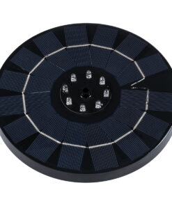 GloboStar® 71532 Ηλιακό Αυτόνομο Φωτοβολταϊκό Διακοσμητικό Συντριβάνι LED 3W με Μέγιστο Ύψος Νερού 30-60cm - 4 Διαφορετικά Μπέκ Ψεκασμού Αδιάβροχο IP68 Ψυχρό Λευκό 6000K Φ18 x Υ8cm 17 71532 3