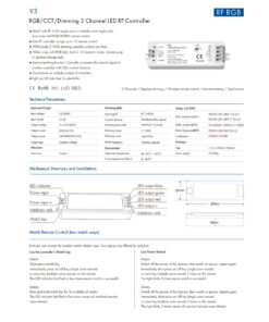 GloboStar® 71546 V3 SKYDANCE DC RF 2.4Ghz Dimmer High Speed Controller 3 Καναλιών DC 12-24V 3 x 5A 96W - Max 12A 288W - IP20 Μ10 x Π3.5 x Υ2cm - 5 Years Warranty 22 71546 9