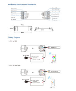 GloboStar® 71547 V3-L SKYDANCE DC RF 2.4Ghz Dimmer High Speed Controller & Push Dimming 3 Κανάλια DC 12-48V 3 x 6A 288W - Max 18.5A 288W - IP20 Μ17.5 x Π4.5 x Υ2.5cm - 5 Years Warranty 20 71547 10