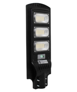 GloboStar® 71552 Αυτόνομο Ηλιακό Φωτιστικό Δρόμου Street Light LED SMD 150W 12000lm με Ενσωματωμένη Μπαταρία Li-ion 9000mAh - Φωτοβολταϊκό Πάνελ με Αισθητήρα Ημέρας-Νύχτας PIR Αισθητήρα Κίνησης Αδιάβροχο IP65 Ψυχρό Λευκό 6000K 16 71552 5