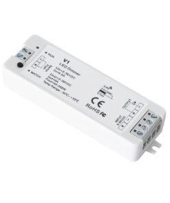 GloboStar® GLOBOSTAR® SKYDANCE-V1 71567 DC RF 2.4Ghz & Push Dimmer / Controller με 1 x 8A 288W Κανάλι DC 5-36V 8A 288W Max IP20 - RF 2.4Ghz & Push Dimming - Μ10 x Π3.5 x Υ2cm - 5 Χρόνια Εγγύηση