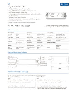 GLOBOSTAR® SKYDANCE-V1 71567 DC RF 2.4Ghz & Push Dimmer / Controller με 1 x 8A 288W Κανάλι DC 5-36V 8A 288W Max IP20 - RF 2.4Ghz & Push Dimming - Μ10 x Π3.5 x Υ2cm - 5 Χρόνια Εγγύηση 21 71567 8