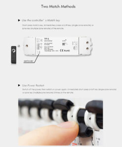 GLOBOSTAR® SKYDANCE-V1-L 71568 DC RF 2.4Ghz & Push Dimmer / Controller με 1 x 15A 480W Κανάλι DC 12-48V 15A 480W Max IP20 - RF 2.4Ghz & Push Dimming - Μ17.5 x Π4.5 x Υ2.5cm - 5 Χρόνια Εγγύηση 23 71568 11