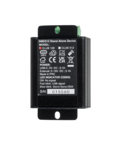 GLOBOSTAR® SKYDANCE-CHROMATEQ 71579 USB-C σε DMX512 Interface 128 Κανάλια XLR3 DC 5V IP40 - Ασύρματο Χειριστήριο IR - Μ7.8 x Π5 x Υ3.8cm - 5 Χρόνια Εγγύηση 12 71579 5