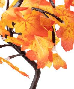 Alternative view of GLOBOSTAR® TREEDECO 71586 Μοντέρνο Επιτραπέζιο Φωτιστικό Πορτατίφ LED 2W 100lm 200° DC 5V με USB 2.0 IP20 Θερμό Λευκό 2700K - Πορτοκαλί & Καφέ - Μ30 x Π30 x Υ41cm - 2 Χρόνια Εγγύηση