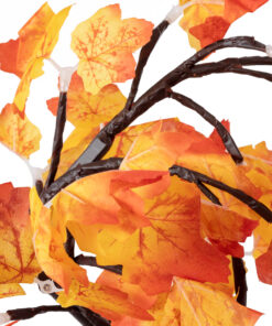 GLOBOSTAR® TREEDECO 71586 Μοντέρνο Επιτραπέζιο Φωτιστικό Πορτατίφ LED 2W 100lm 200° DC 5V με USB 2.0 IP20 Θερμό Λευκό 2700K - Πορτοκαλί & Καφέ - Μ30 x Π30 x Υ41cm - 2 Χρόνια Εγγύηση 9 71586 3