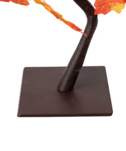 GLOBOSTAR® TREEDECO 71586 Μοντέρνο Επιτραπέζιο Φωτιστικό Πορτατίφ LED 2W 100lm 200° DC 5V με USB 2.0 IP20 Θερμό Λευκό 2700K - Πορτοκαλί & Καφέ - Μ30 x Π30 x Υ41cm - 2 Χρόνια Εγγύηση 10 71586 4