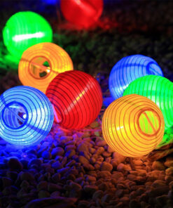 GloboStar® 71594 Αυτόνομο Ηλιακό Φωτιστικό Υφασμάτινη Γαλάζια Μπάλα Φ30cm LED SMD 1W 100lm με Ενσωματωμένη Μπαταρία 1200mAh - Φωτοβολταϊκό Πάνελ με Αισθητήρα Ημέρας-Νύχτας Αδιάβροχο IP65 Ψυχρό Λευκό 6000K 9 71594 4