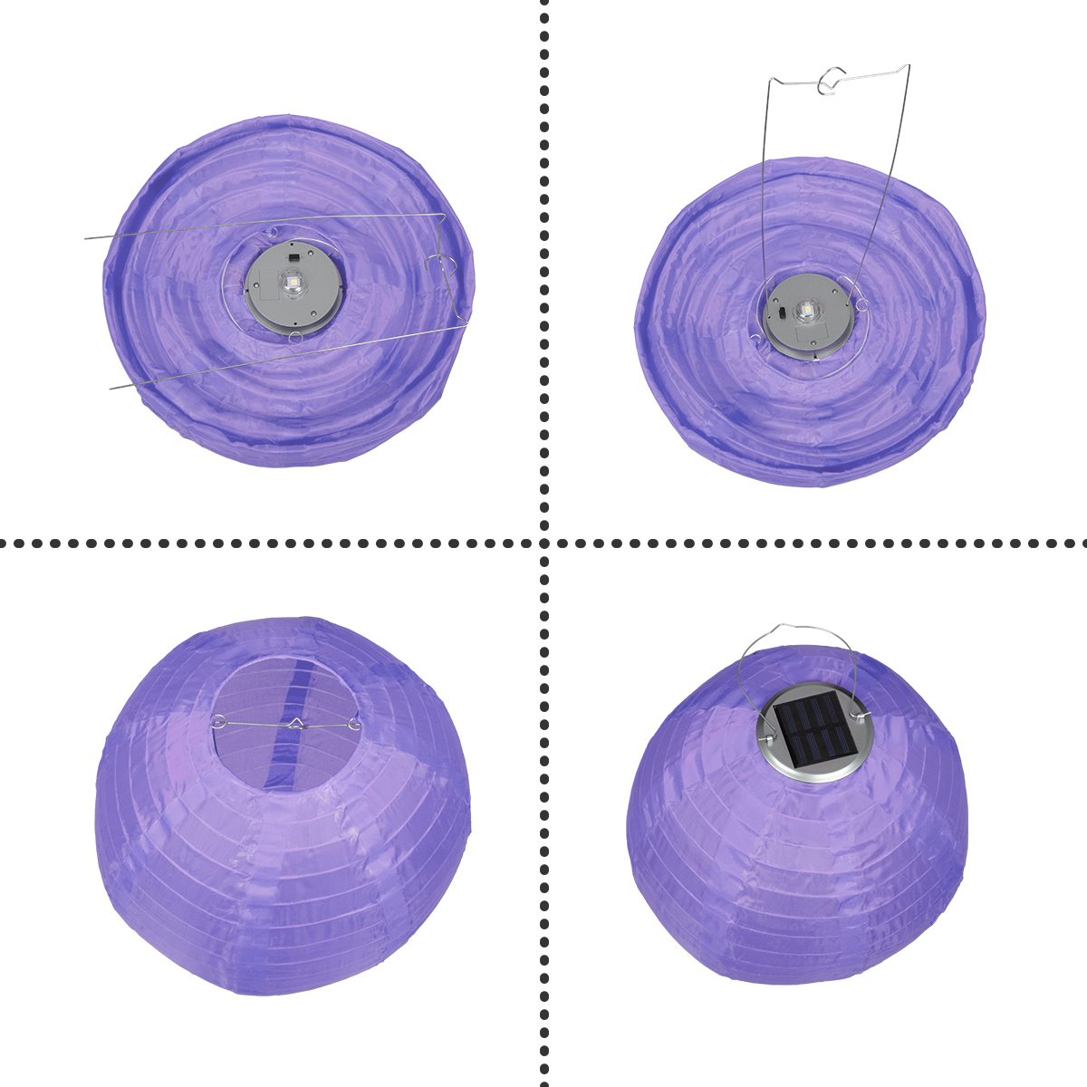 GloboStar® 71597 Αυτόνομο Ηλιακό Φωτιστικό Υφασμάτινη Μωβ Μπάλα Φ30cm LED SMD 1W 100lm με Ενσωματωμένη Μπαταρία 1200mAh - Φωτοβολταϊκό Πάνελ με Αισθητήρα Ημέρας-Νύχτας Αδιάβροχο IP65 Ψυχρό Λευκό 6000K 3 GloboStar® 71597 Αυτόνομο Ηλιακό Φωτιστικό Υφασμάτινη Μωβ Μπάλα Φ30cm LED SMD 1W 100lm με Ενσωματωμένη Μπαταρία 1200mAh - Φωτοβολταϊκό Πάνελ με Αισθητήρα Ημέρας-Νύχτας Αδιάβροχο IP65 Ψυχρό Λευκό 6000K - Image 2