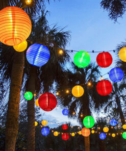 GloboStar® 71599 Αυτόνομο Ηλιακό Φωτιστικό Υφασμάτινη Κίτρινη Μπάλα Φ30cm LED SMD 1W 100lm με Ενσωματωμένη Μπαταρία 1200mAh - Φωτοβολταϊκό Πάνελ με Αισθητήρα Ημέρας-Νύχτας Αδιάβροχο IP65 Ψυχρό Λευκό 6000K 8 71599 3