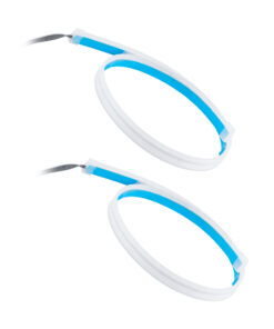 GloboStar® GLOBOSTAR® DRL 81730 Φώτα Ημέρας DRL & Φλας LED 12W/24W 1050lm/2100lm 200° DC 24-30V Αδιάβροχο IP65 Ψυχρό Λευκό 6000K & Πορτοκαλί - Μ60 x Π1.5 x Υ0.5cm - Πακέτο 2 Τεμαχίων - 1 Χρόνο Εγγύηση