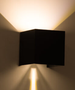 GloboStar® AXIS-S 60561 Φωτιστικό Τοίχου - Απλίκα Αρχιτεκτονικού Φωτισμού Εσωτερικού/Εξωτερικού Χώρου Up & Down LED 10W 1150lm 10 έως 60° AC 220-240V Αδιάβροχο IP65 Μ10 x Π10 x Υ10cm - Θερμό Λευκό 2700K - Γκρι Ανθρακί- Bridgelux Chip - 3 Years Warranty 23 7193ec 60561 10