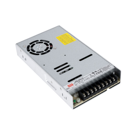 GloboStar® GLOBOSTAR® MEANWELL-LRS450-24 90787 Τροφοδοτικό/Μετασχηματιστής PELV 450W 18.8A DC 24V IP20 - AC 220-240V σε DC 24V / Ρυθμιζόμενo από DC 21.6V έως DC 28.8V - Μ22.5 x Π12.4 x Υ3.5cm - 3 Χρόνια Εγγύηση