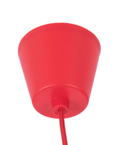 Alternative view of GLOBOSTAR® CABLITO 61551 Μοντέρνο Κρεμαστό Φωτιστικό Οροφής με Ντουί 1 x E27 AC 220-240V IP20 - Κόκκινο - Μ4 x Π4 x Υ110cm