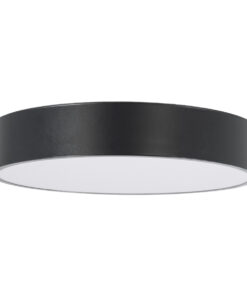 GloboStar® BURTON 61200-S Πλαφονιέρα Οροφής LED CCT 67W 7370lm 120° AC 220-240V - Εναλλαγή Φωτισμού μέσω Τηλεχειριστηρίου All In One Ψυχρό 6000k+Φυσικό 4500k+Θερμό 2700k Dimmable Φ40cm - Μαύρο - 3 Years Warranty 24 7288ca 61200 5