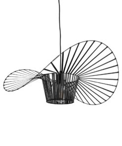 GloboStar® GLOBOSTAR® LUMINOVA 61464 Μοντέρνο Κρεμαστό Φωτιστικό Οροφής με Ντουί 1 x E27 AC 220-240V IP20 - Μαύρο - Μ60 x Π60 x Υ25cm