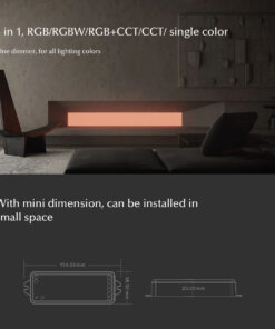 GloboStar® 73010 WT5 SKYDANCE DC WiFi & RF 2.4Ghz Dimmer High Speed Controller 5 Καναλιών DC 12-24V 5 x 3A 72W - Max 15A 360W - IP20 Μ10 x Π4 x Υ2cm - 5 Years Warranty 27 73010 14