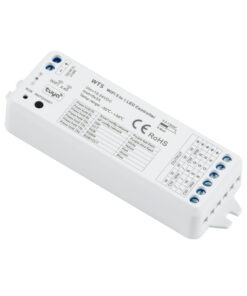 GloboStar® GloboStar® 73010 WT5 SKYDANCE DC WiFi & RF 2.4Ghz Dimmer High Speed Controller 5 Καναλιών DC 12-24V 5 x 3A 72W - Max 15A 360W - IP20 Μ10 x Π4 x Υ2cm - 5 Years Warranty